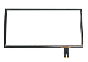 China Multi Capacitive 23.8 Inch USB Touch Screen Sensor Bonded With Cover Glass wholesale