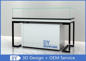 China Durable Metal Wood Jewelry Display Cases With Locks / Acrylic Logo wholesale
