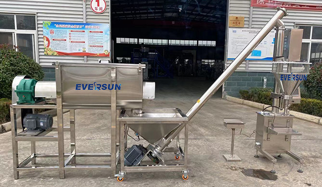 200-5000L Stainless Steel Ribbon Blender Machine Customized Dimension