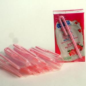 China Food grade plastic U shape/flexible straw for milk box/ juice box 170mm drink straws wholesale