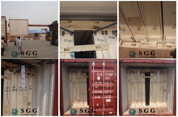 Top quality 4mm euro grey reflective glass panel