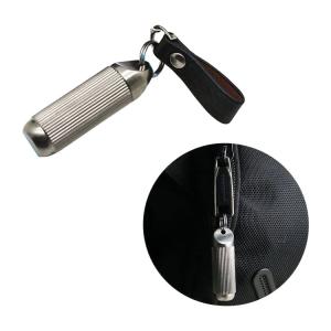 China Titanium Alloy Pill Container Box Case Keychain wholesale