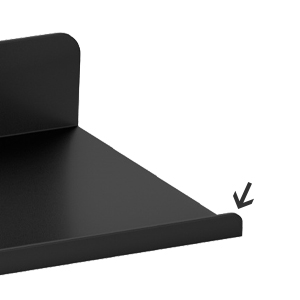 Floating Wall Shelf Modern Metal Decorative Display Rack Steel Frame Decorative Shelf