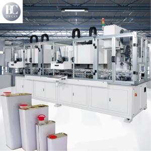 China High Speed 40cpm 1liter Rectangular Tin Making Machine Food Oil Tin Package Production Line wholesale