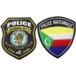 75% Embroidery Velcro Embroidered Police Patch For Police Uniform