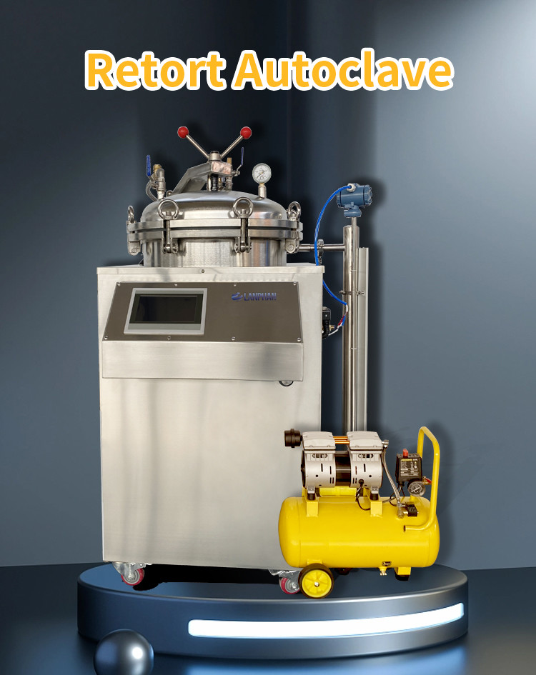 Vertical Retort Autoclave Food Sterilizer Machine Pouch Automatic Autoclave Sterilizer