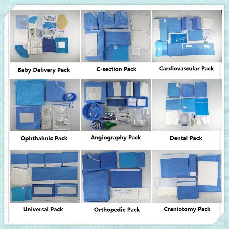 SMS Nonwoven Medical Protective Equipment Disposable Isolation Gown 45gsm