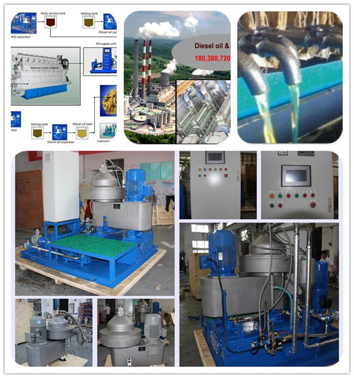 Automatic Skid Mounted Type Centrifugal Mineral Fuel Oil Handling Separator System for 3-phase Separation