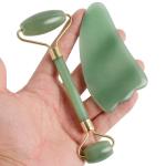 Natural Green Aventurine Jade Gua Sha Kit 100% Handmade For SPA Acupuncture