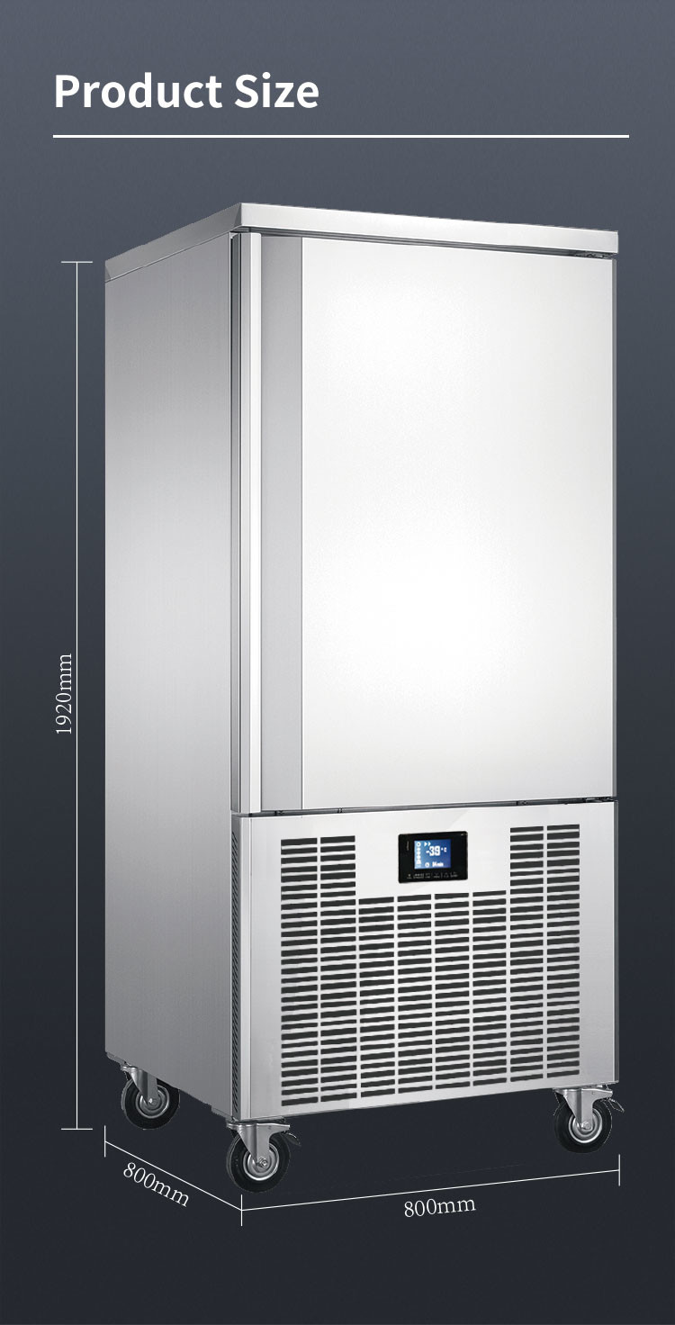 5 Trays Automatic Cold Storage Blast Freezer Chiller Countertop Defrost