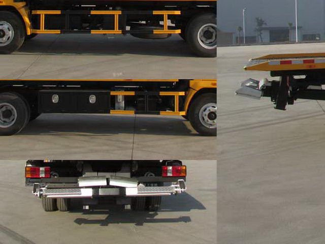Yellow Color Wrecker Tow Truck Wheelbase 3800 Mm 5085kg Curb Weight