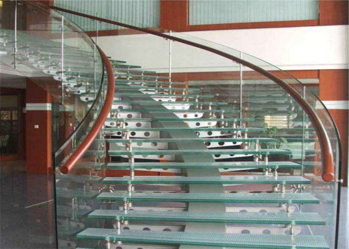 Decorative Clear Tempered PVB Laminated Glass / Tempered Safety Glass For Stairs