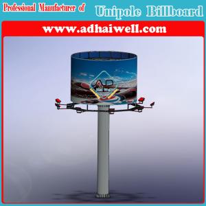 China Double Side Advertising Unipole Structure Billboard Display wholesale