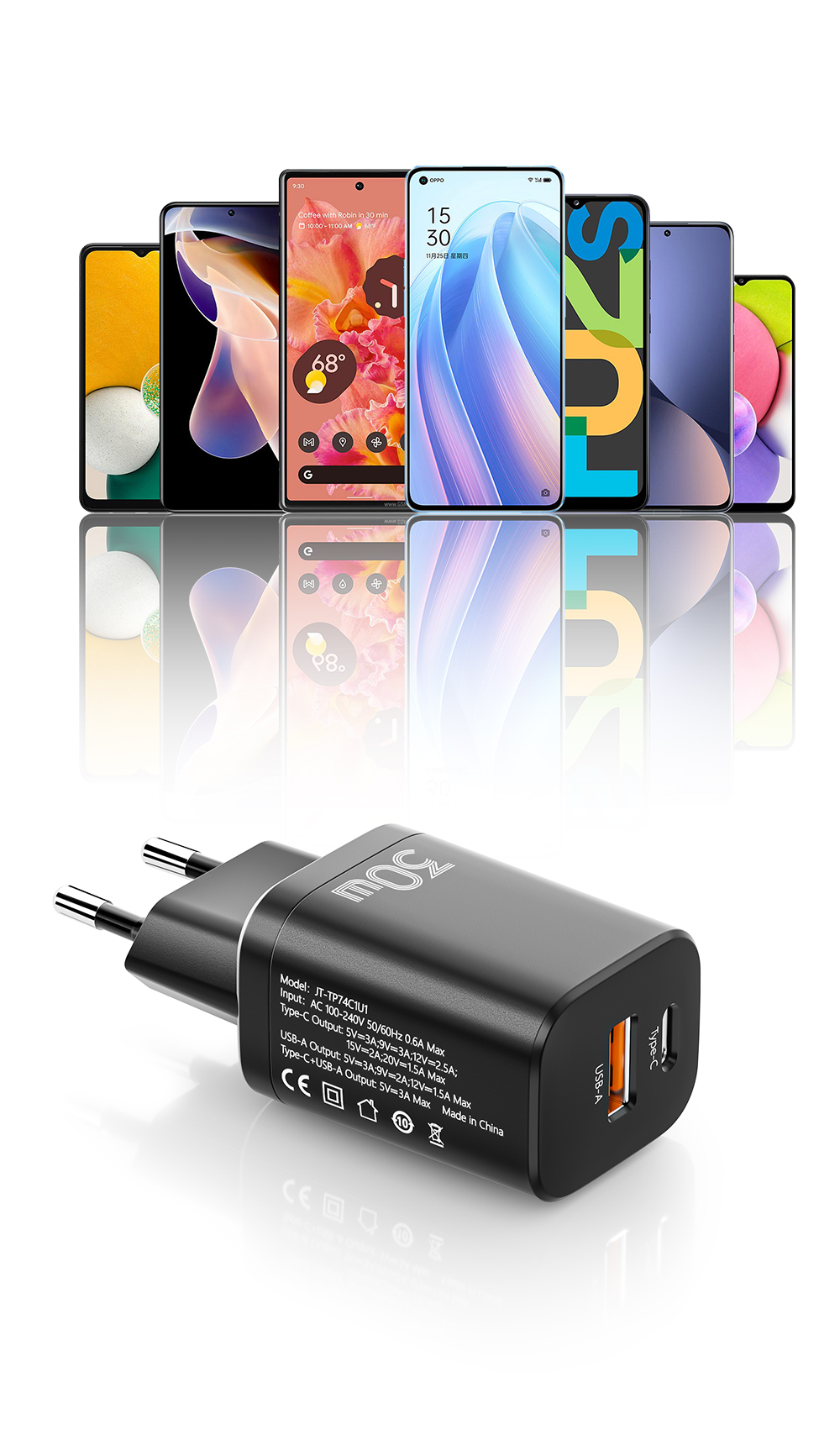 Essager 2022 Journey Hot sells PD 3.0 QC3.0 Mini Power Supply Adapter 30W USB Type C Wall Charger