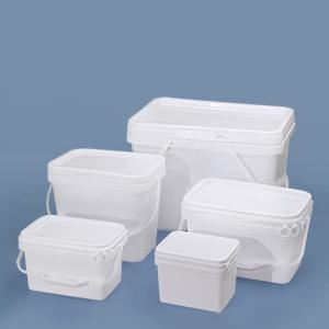China Water Environmentally Friendly Rectangular Plastic Bucket 6L wholesale