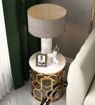 OEM ODM Combination Round Coffee Table With Marble Top