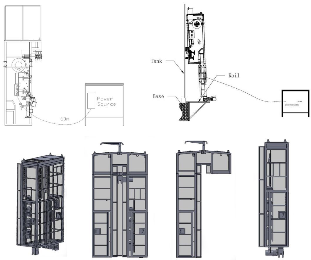 Vertical Tank Welding Machine Electric Gas Vertical Welder for Oil and Gas Tank Construction