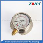 Chemical Panel Mount Pressure Gauge / Shock Proof Pressure Gauge - 0.1~0~60MPa