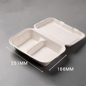 China Food Packaging Sugarcane Bagasse Lunch Box Containers For Salad wholesale