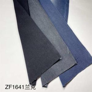 China 380gsm Heavy Weight Knitted Denim Fabric 31% Cotton 59% Poly 10% Spandex wholesale