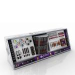 Countertop PVC Foam Board Display Stand For Eyeliner Pencils
