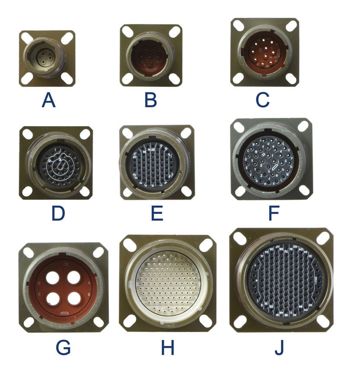 Amphenol D38999 38999 MIL-DTL MIL Spec Circular Connector KJA0T17F8PN Circular Connectors Crimp Type