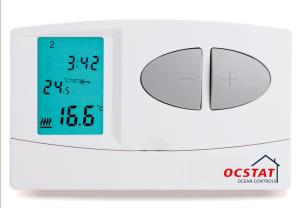 China Wet Underfloor Heating Thermostat Battery Operated With Large Screen wholesale