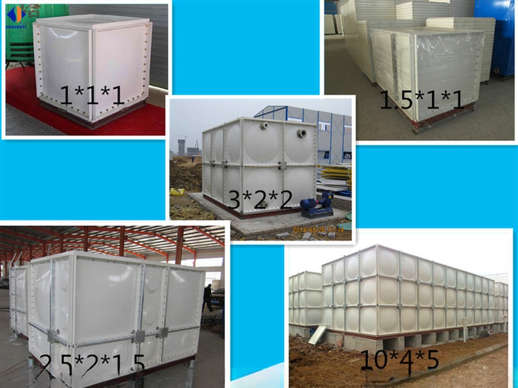 Design Sectional Fiberglass Plastic Water Reservoir Storage Tank for Customized Needs