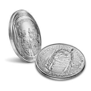 China Polished Custom Challenge Coins 3d Silver Coins Dia5cm Wearproof wholesale