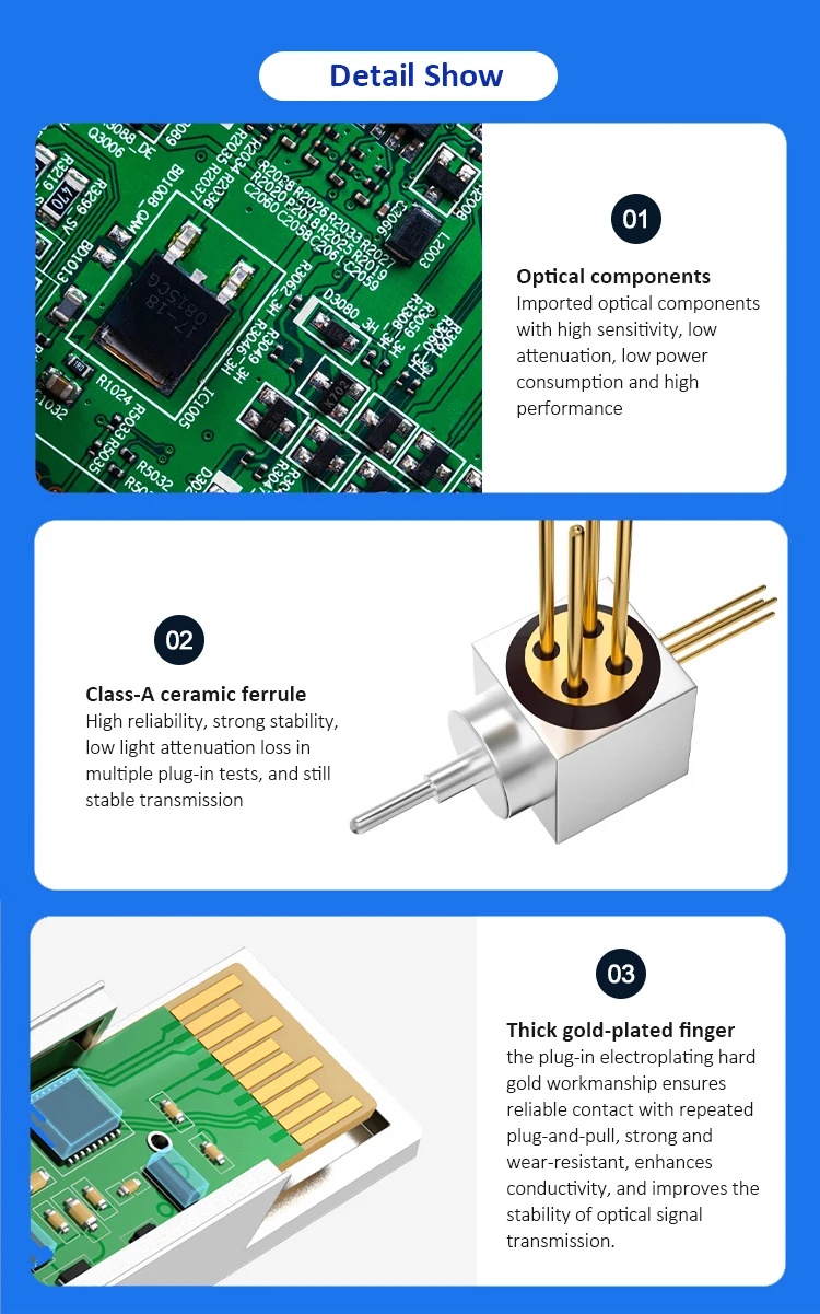 Fiber Patch Cord Manufacture FTTX FTTH SFP 9dBm 2.5G C GPON PON OLT Class Transceiver