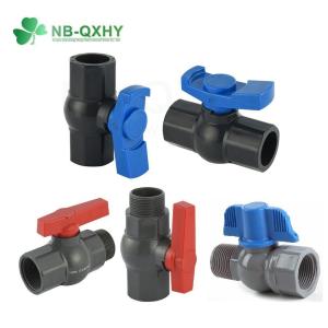 China Plastic UPVC Valve Octagonal Ball Valve Female Male F/M Ball Valve UV Protection Blue wholesale