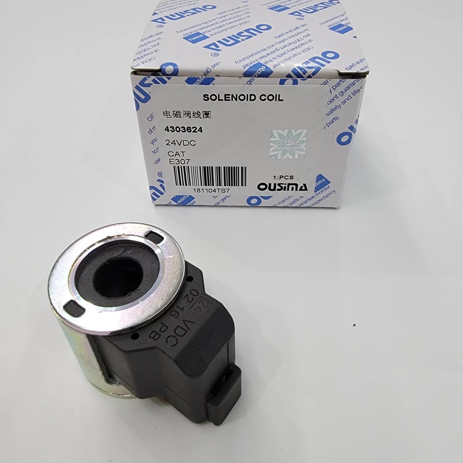 4303624 24VDC Excavator Solenoid Valve Coil E307