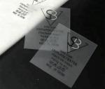 Heat Transfer Clear TPU Garment Washing Care Labels