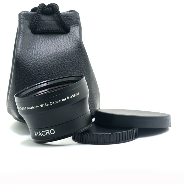 40.5mm 0.45 X Wide Angle Converter , Universal HD Ultra Wide Angle Lens
