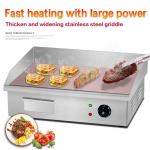 550x425x225mm Commercial Vertical Cast Iron Electric Griddle with Stainless