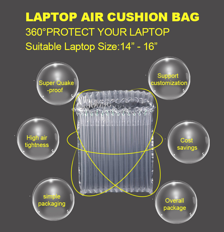 Air Column Bag Protective Package Inflatable Wrap Pack Bubble Bag For Laptop Cushion Packaging Material Air Bag For Packing