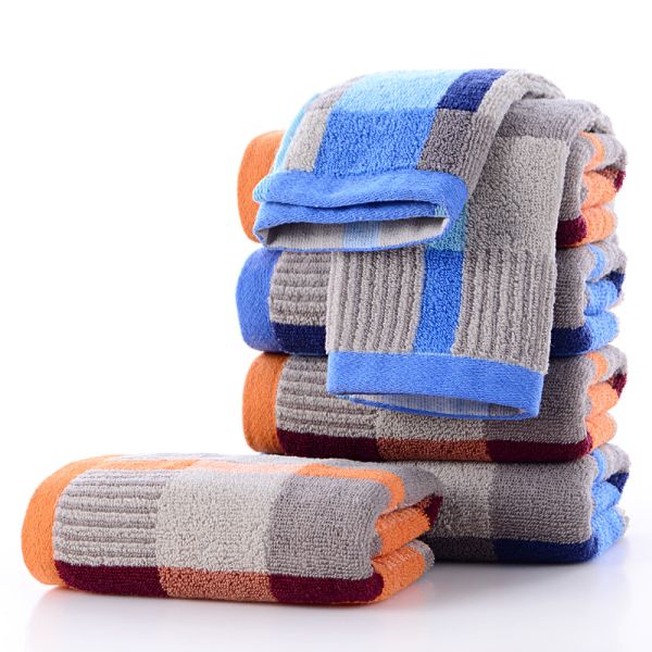 Home Customized Size Embroidery Logo Cotton Towel For Men Women Soft Thickened Towels