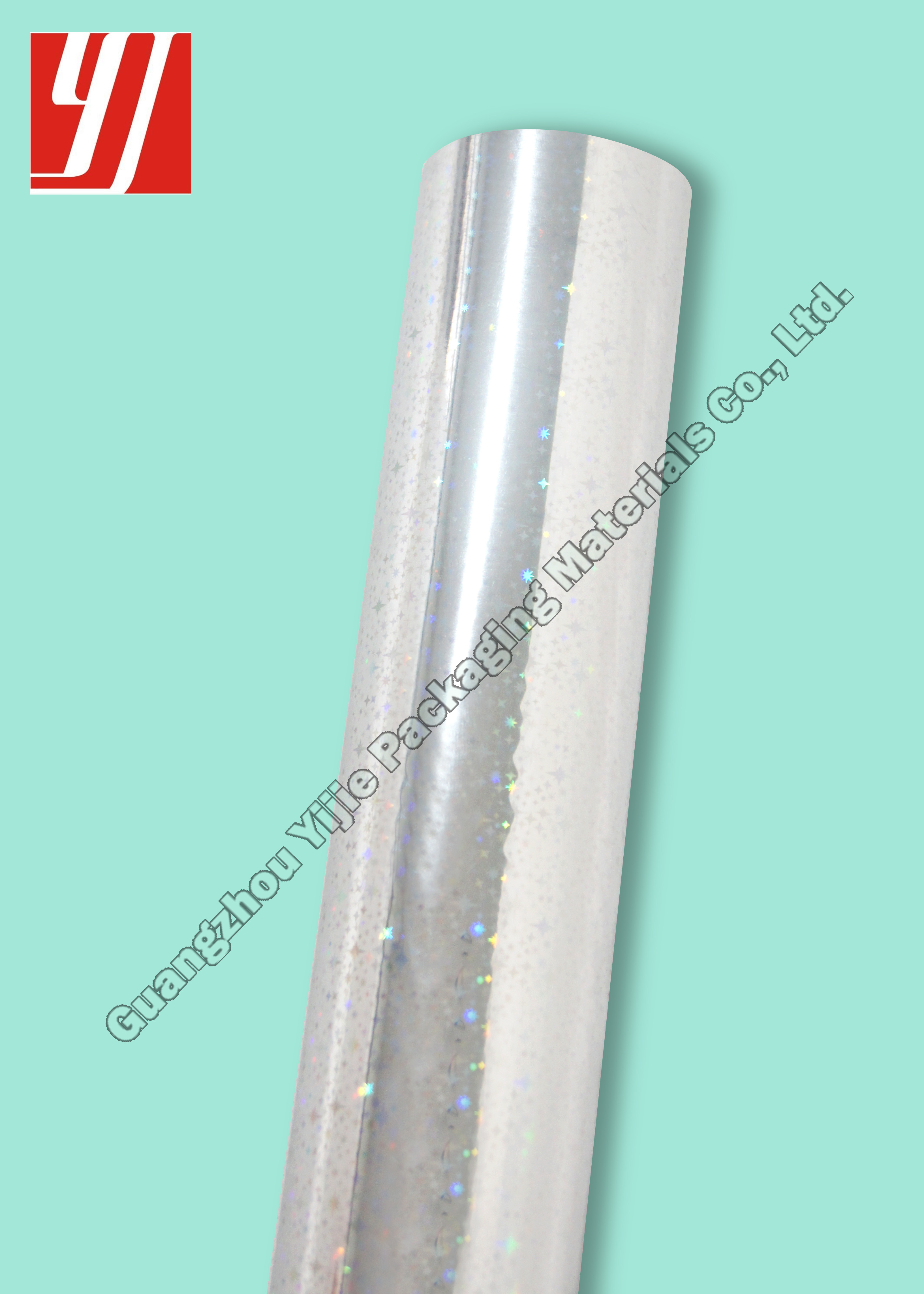 Hologram Silver Star Hot Stamping Foil For Over Printablity Paper Polystyrene ABS