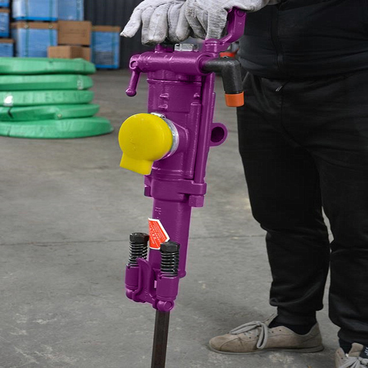 Pneumatic Rock Drill Machine Handheld Jack Hammer Concrete Breaker Air Leg Rock Drill