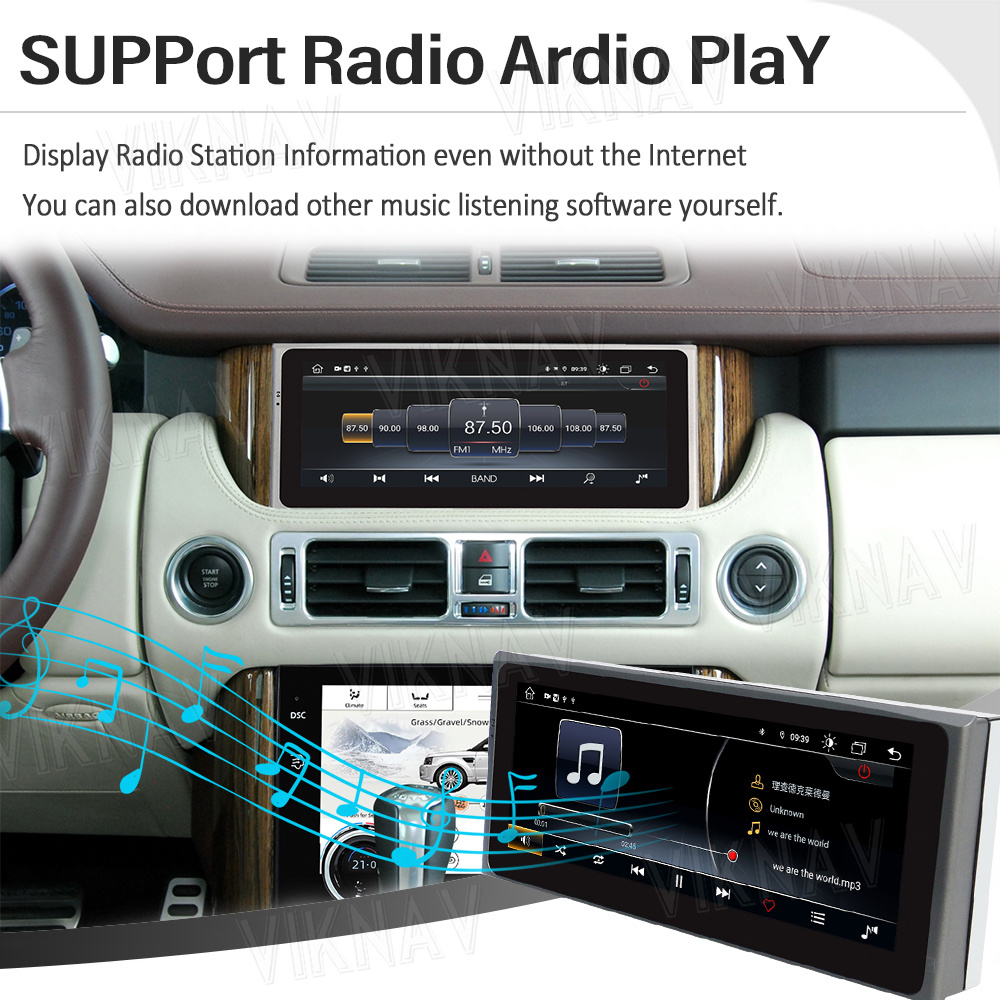 Viknav Video Player For Range Rover Vogue V8 L322 (2002-2012) 10.25 inch Car Radio Multimedia Touch Screen Stereo
