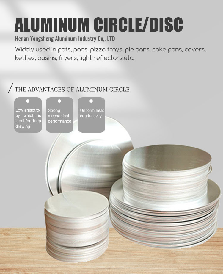RoHS Silver Aluminium Disc Circle 3002 3003 3004 0.1 - 6.0mm Thickness