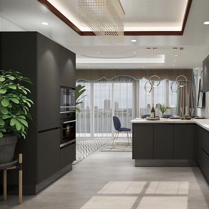 Appliance Modern Kitchen Cabinet With Particle Board & Plywood Materials