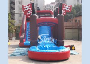 China Commercial giant pirate ship inflatable water slide with slip n slide for adults outdoor water park wholesale