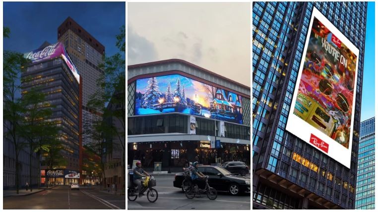 Transparent 60% P7.9-10.4\P15.625mm LED Advertising Screen With See Through Glass For Shopping Mall