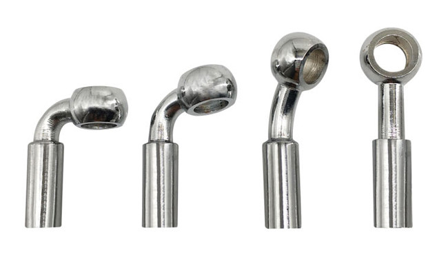 M10*1 Chromed Brake Hose Banjos For Motorcycle Use