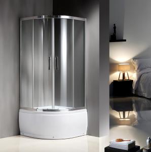 China Enclosed Modular Framed Quadrant Shower Cabin , Curved Shower Stall Kits wholesale