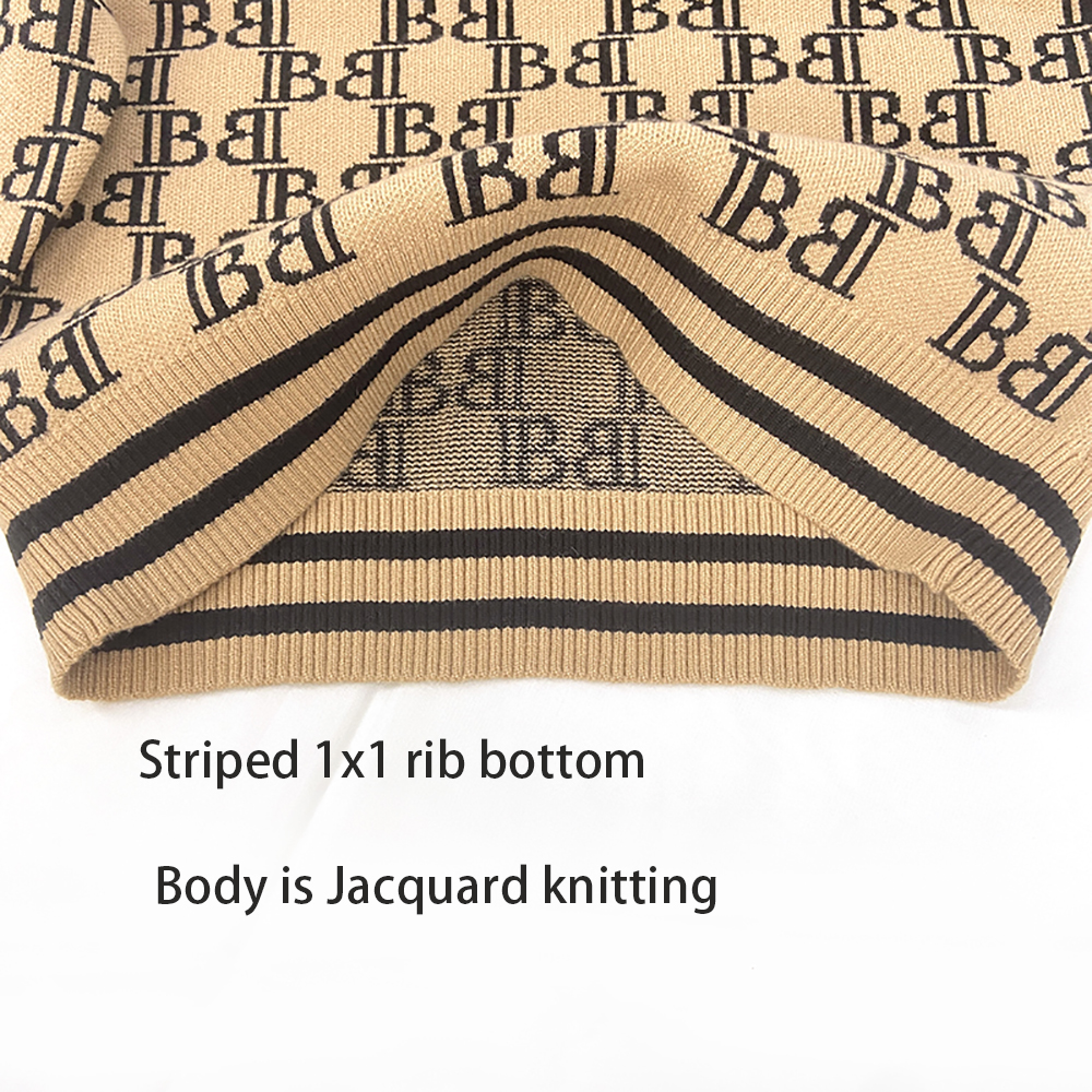 Jacquard Knitted Crew Neck Autumn Winter Infant Clothing Toddler pullover Kids Boy Baby Sweater