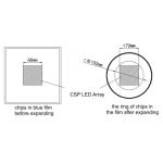 0.8x0.5x0.4mm 0805 Flip Chip Framed Auxiliary Electrode CSP LED For Outdoor