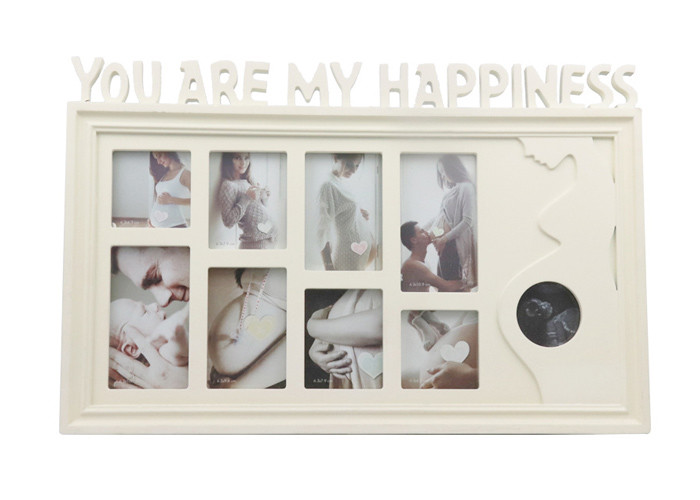 Custom Shape First Year Monthly Photo Frame For Child / Baby Birthday