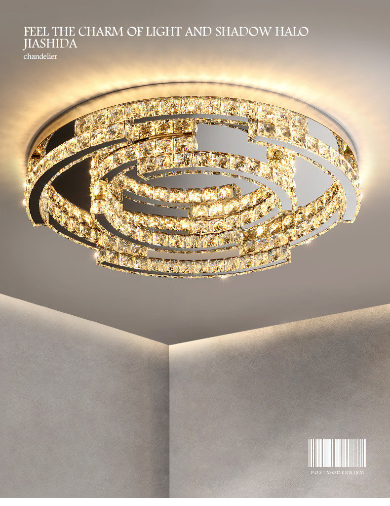 Luxury Crystal Ceiling Lamp Suitable for Living Room Bar Bedroom Ceiling Lamp(WH-CA-102)